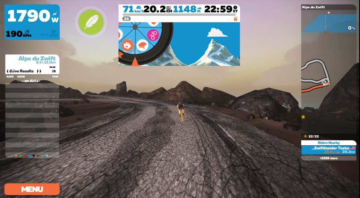 Alp du Zwift Glücksrad