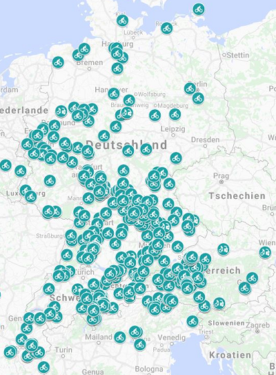 E-Bike Ladestation & Tankstelle - das E-Bike unterwegs aufladen