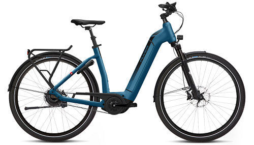 Schicke Tiefeinsteiger City E-Bikes 2019 Flyer Gotour6 500 Wh - 2019 - 28 Zoll - Tiefeinsteiger Jeansblue ab 3.399 €