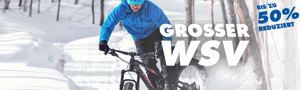 Winterschlussverkauf Im WSV bis 50 bei Fahrrad XXL