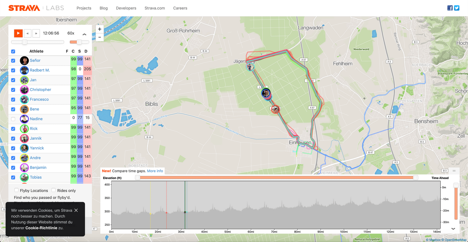 Strava Flyby