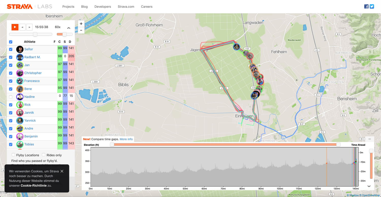 Strava Flyby Analyse