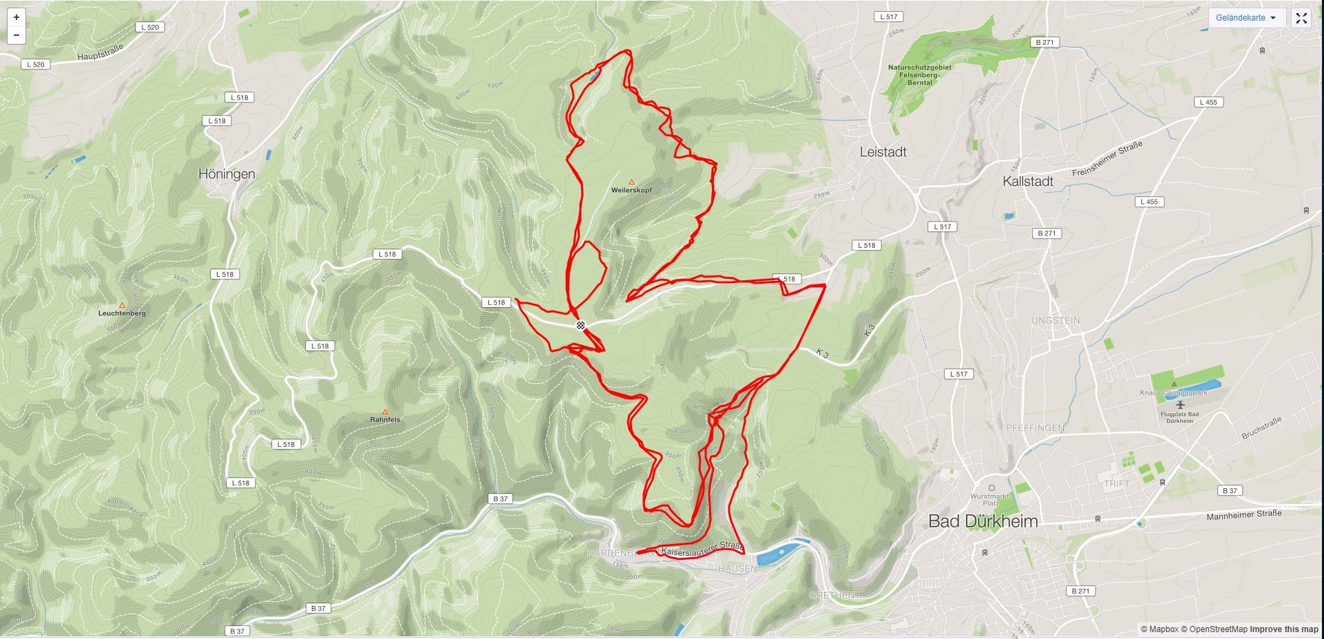 Der Testparcour rund um die "Lindemannsruhe"