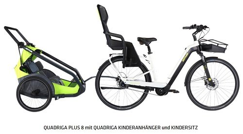 Kettler QuadrigaPlus8 Kinderanhänger Kindersitz 2020