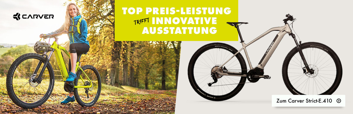 Gewinne ein Carver Strict E.410 E-Bike!