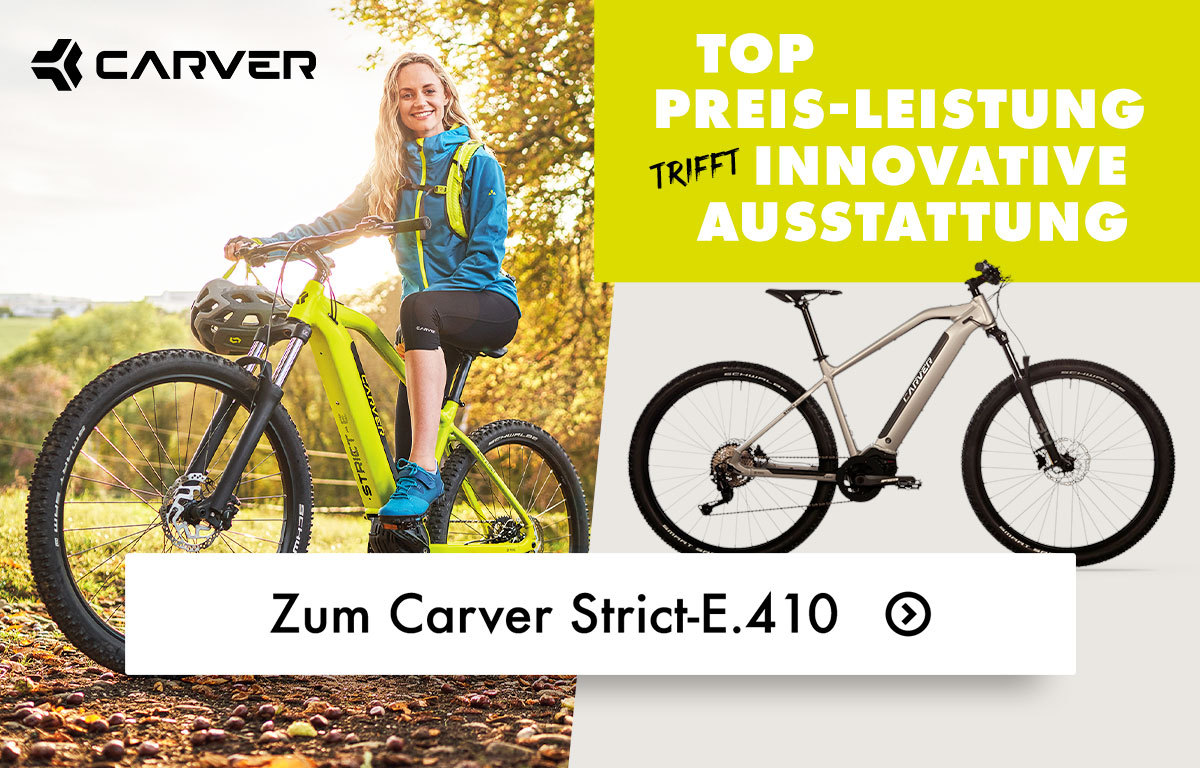 Gewinne ein Carver Strict E.410 E-Bike!