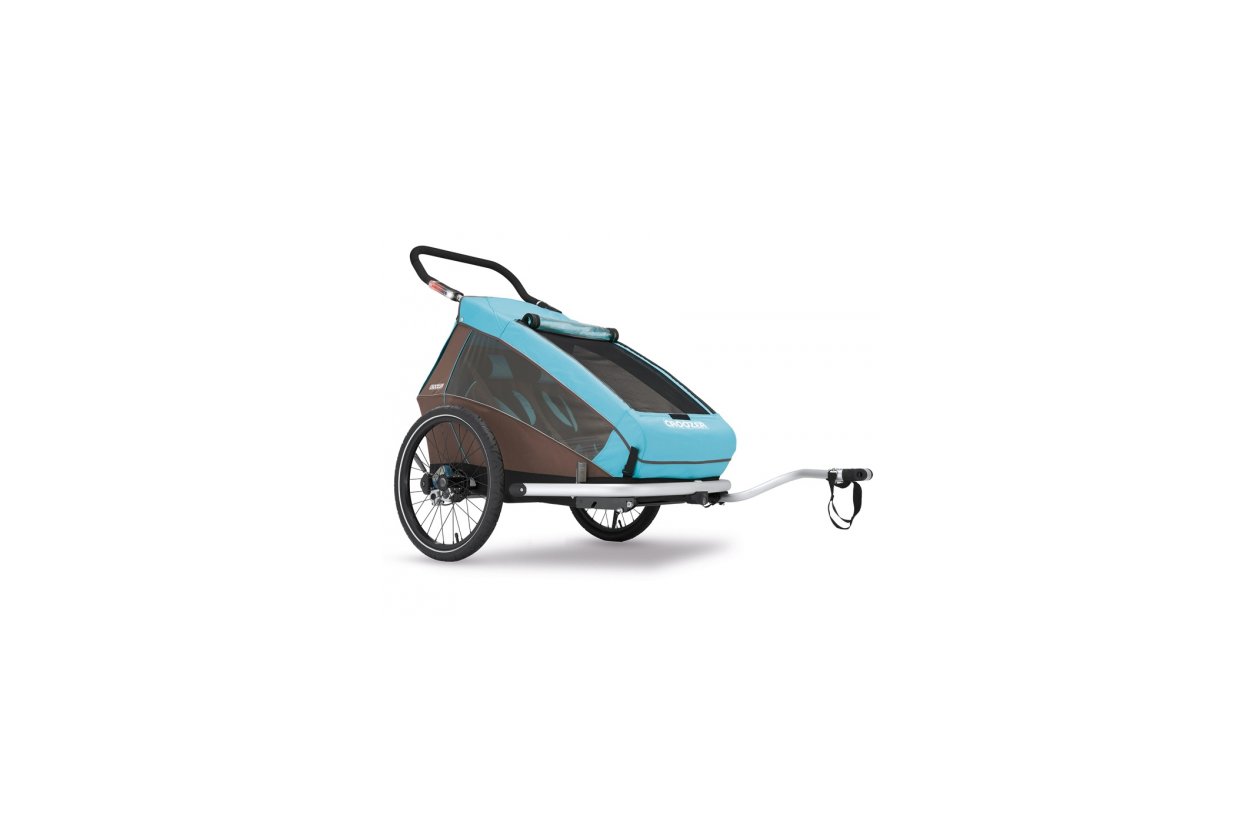 croozer kid plus for 2 am fahrrad befestigen