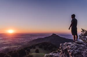 Blick auf die Burg Hohenzollern Blick auf die Burg Hohenzollern