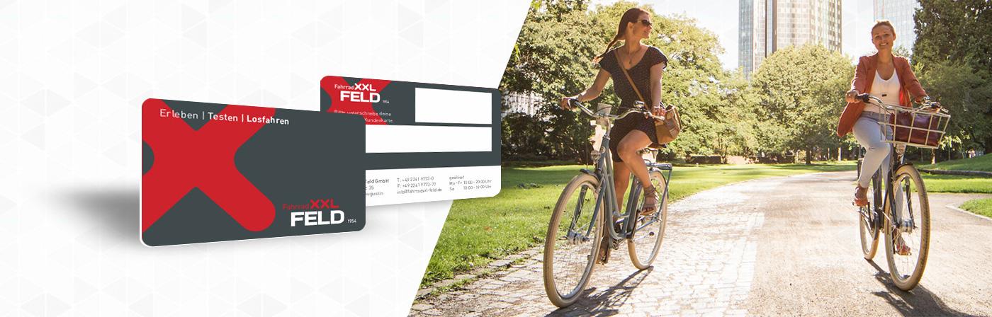 Kundenkarte bei Fahrrad XXL Feld erhalten Kundenkarte bei Fahrrad XXL Feld erhalten