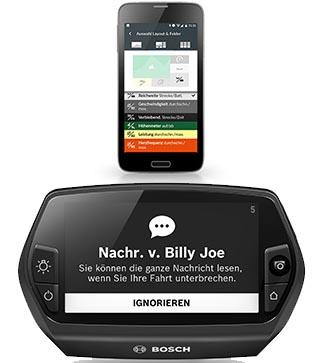 Bosch Nyon Smartphone mit Funktionen Bosch Nyon Smartphone mit Funktionen