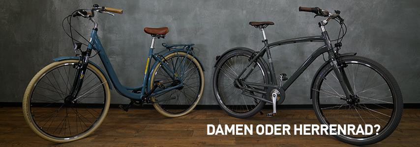 Unterschied zwischen Damen und Herren Citybike