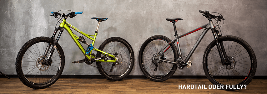 Hardtail oder Fully? MTB Beratung: Hardtail oder Fully?