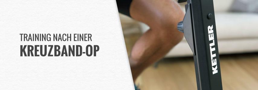 Training nach Kreuzband OP mit Heimtrainer