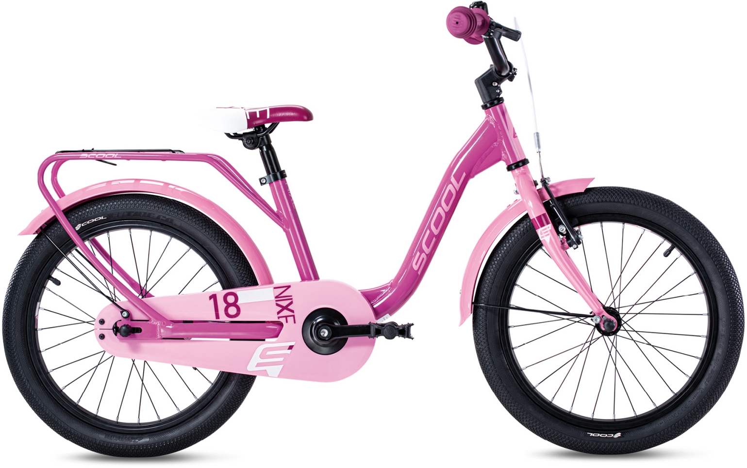 S'COOL niXe Pink/Baby Pink - 18 Zoll - Tiefeinsteiger (2025)