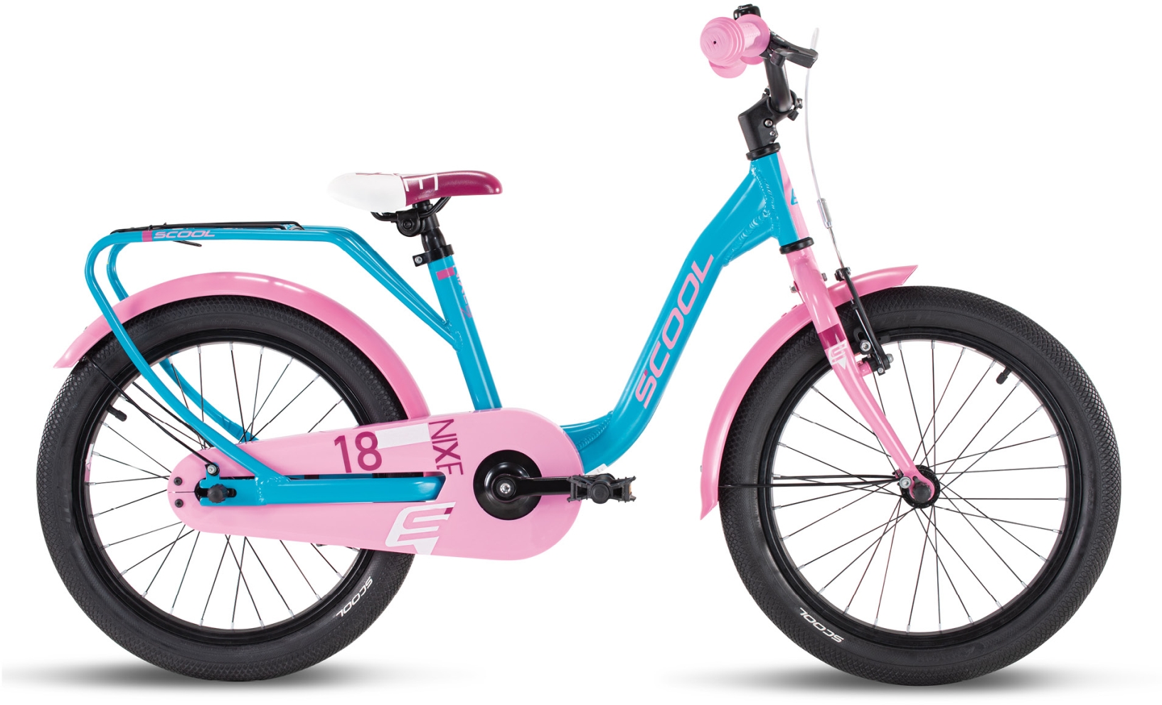 S'COOL niXe Ocean/Pink - 18 Zoll - Tiefeinsteiger (2025)