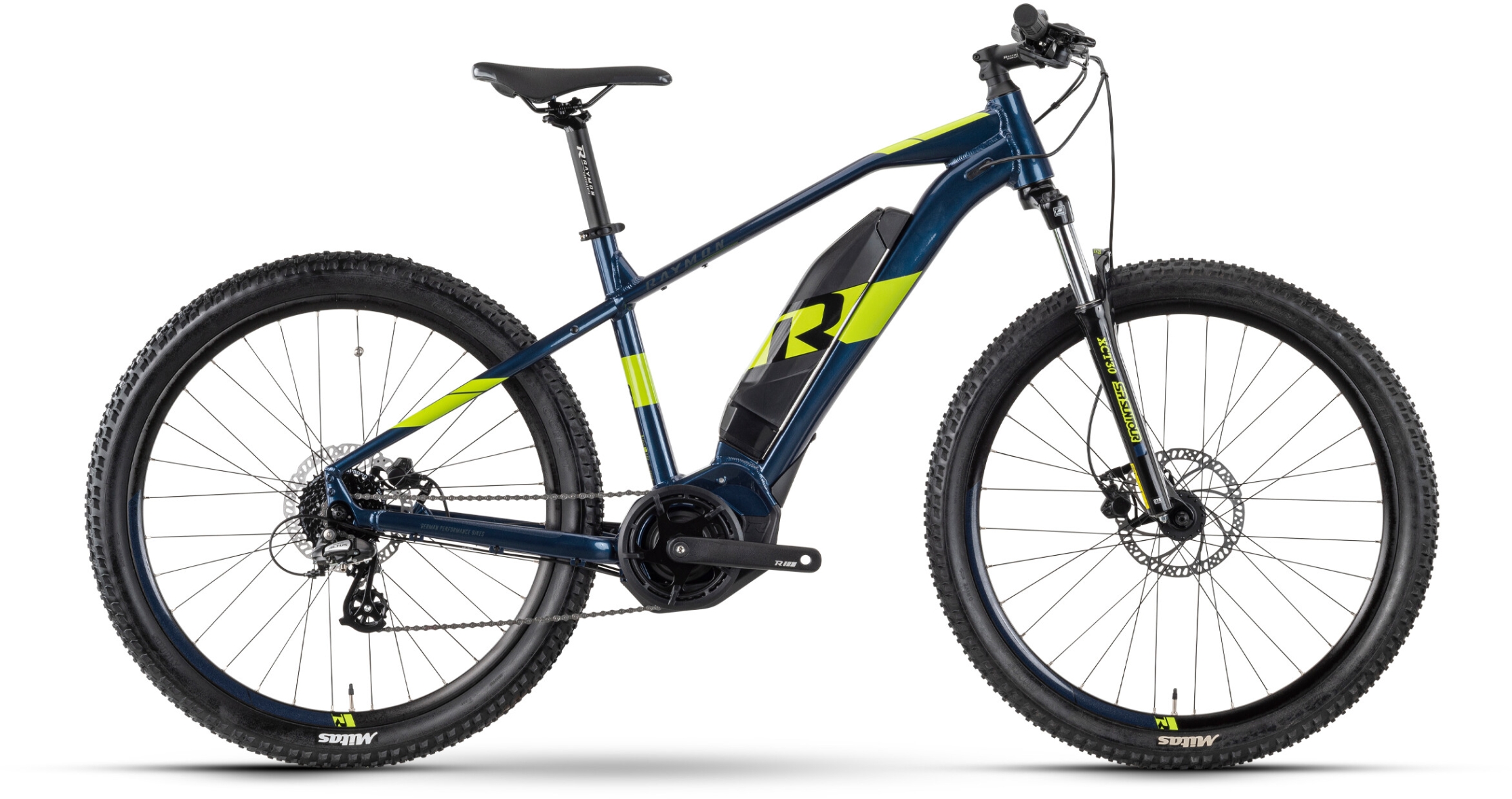 Raymon HardRay E 1.0 Dark Blue/Lime - 400 Wh - 29 Zoll - Diamant (2024)