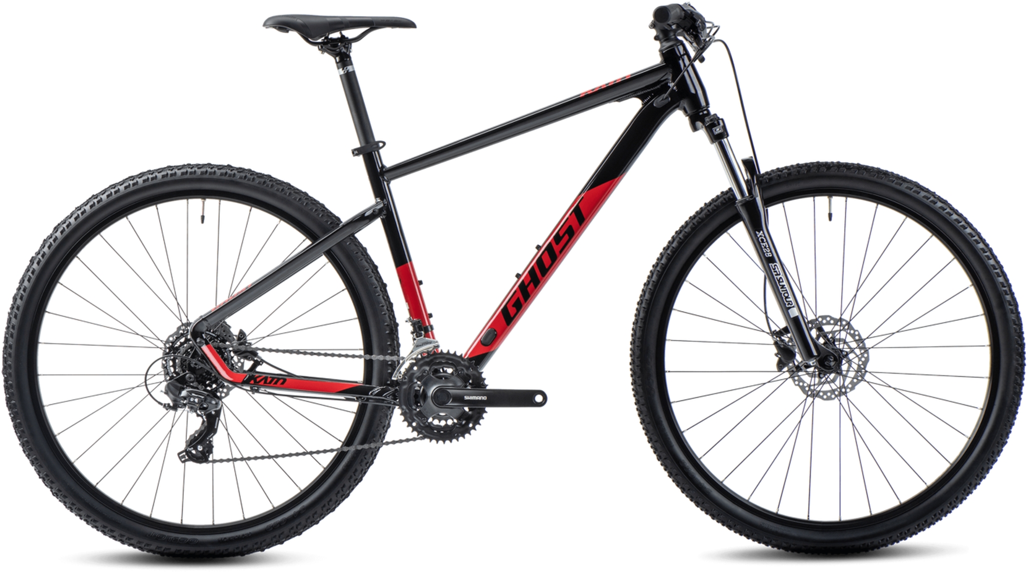Ghost Kato 29 AL black/riot red-glossy - 29 Zoll - Diamant (2025)