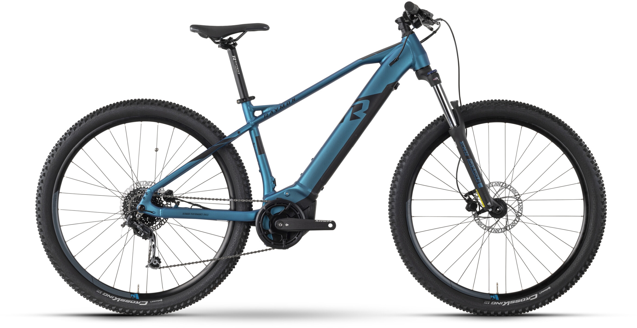 Raymon HardRay E 5.0 Space Blue/Black - 630 Wh - 27.5 Zoll - Diamant (2024)