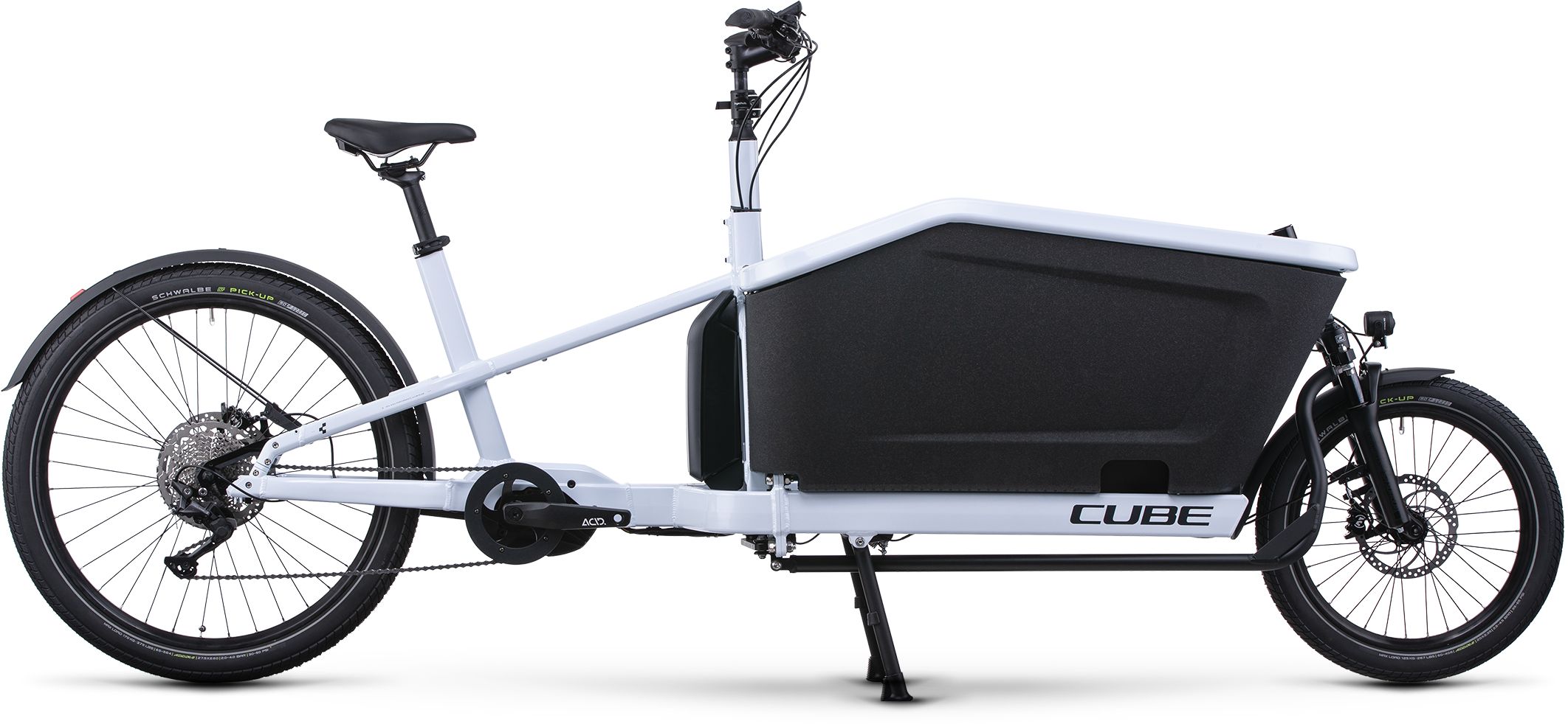 Cube Cargo Sport Hybrid flashwhite´n´black - 500 Wh - 27.5 Zoll - Long John (2025)