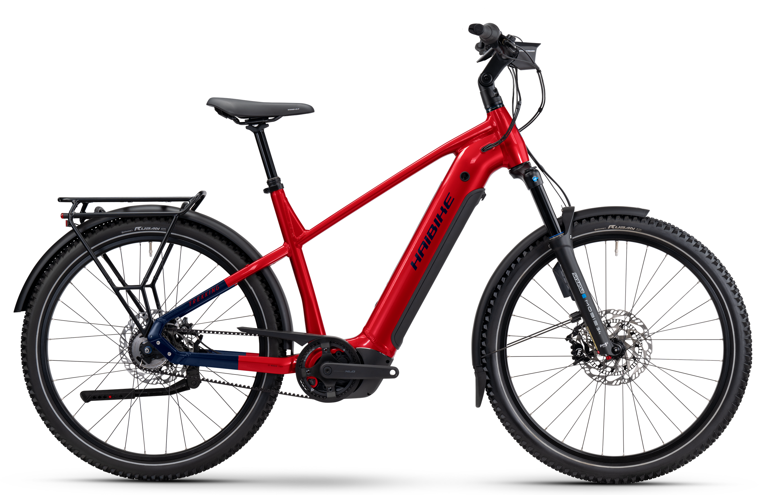 Haibike Trekking 9 ABS dynamite red/blue glänzend - 800 Wh - 27,5 Zoll - Diamant (2026)