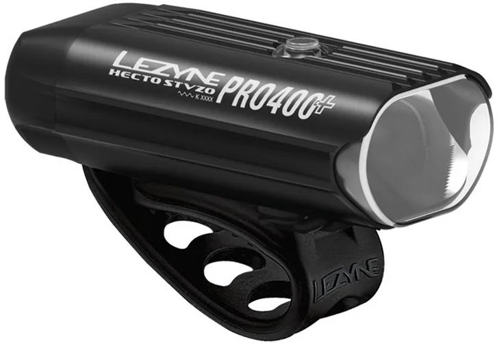 Lezyne Hecto Pro 400+ / KTV Drive Akku Beleuchtungsset StVZO - schwarz - Größe 400/11 Lumen
