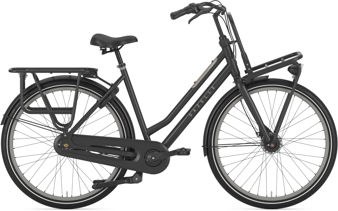 Gazelle HeavyDutyNL T7 Black Matte - 28 Zoll - Tiefeinsteiger (2026)