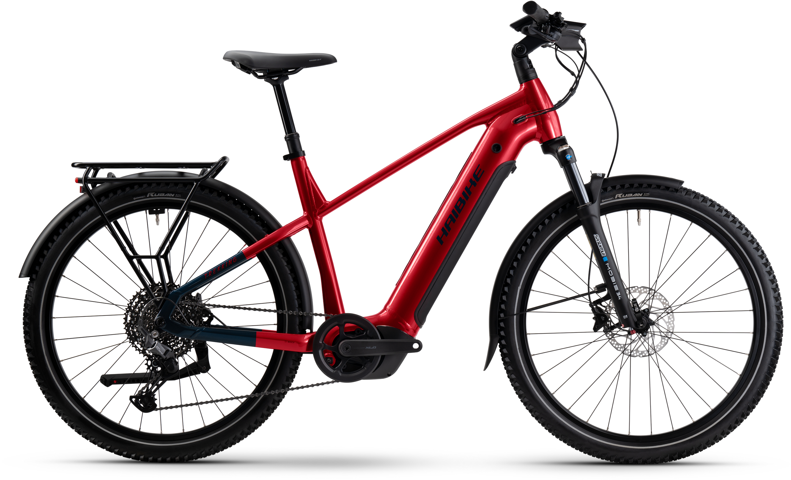 Haibike Trekking 7 Dynamite Red/Blue - 800 Wh - 27,5 Zoll - Diamant (2026)