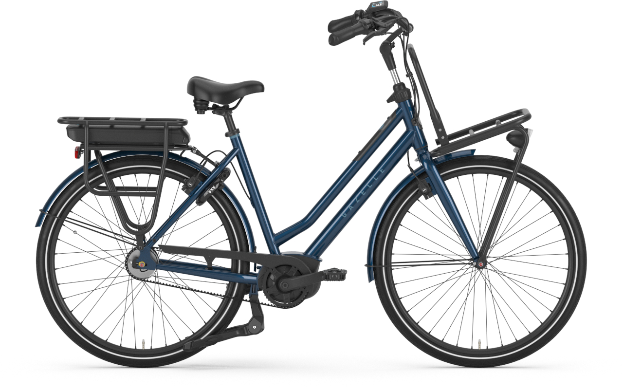 Gazelle HeavyDutyNL C5 HMB Ink Blue Gloss - 400 Wh - 28 Zoll - Tiefeinsteiger (2026)