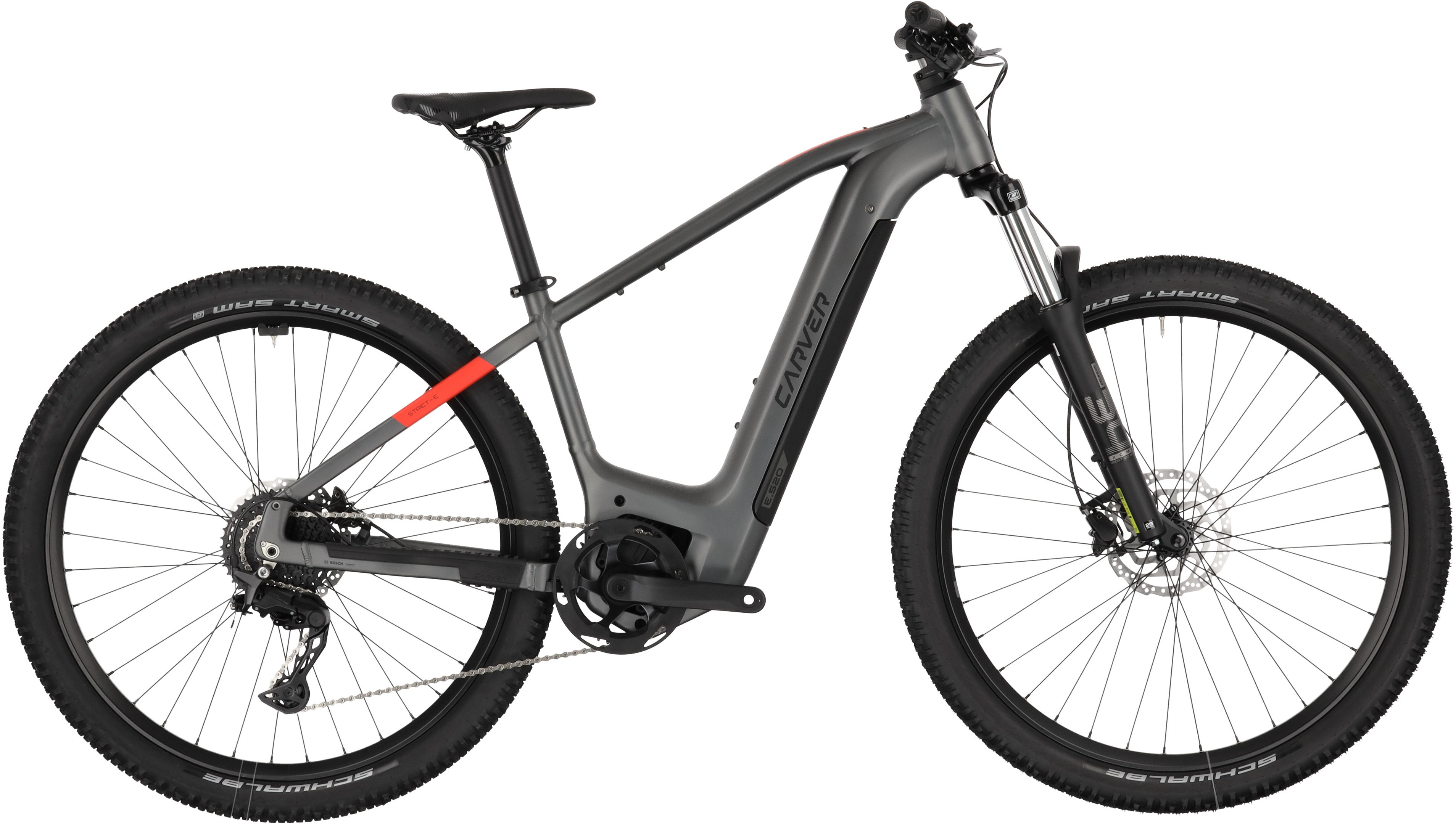 Carver Strict E.520 Anthracite/Black/Red - 625 Wh - 29 Zoll - Diamant (2026)