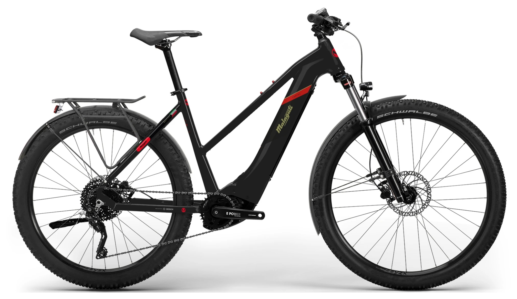 Malaguti Cortina TRT 5.2 Schwarz - 750 Wh - 28 Zoll - Trapez (2023)