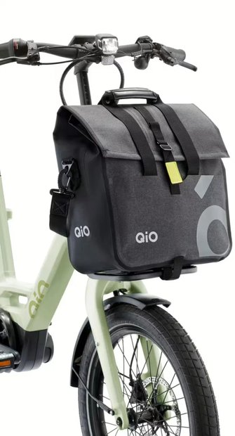 QiO Front-Gepäckträgertasche Pina inkl. KLICkfix - 20L Grau Modell 2026