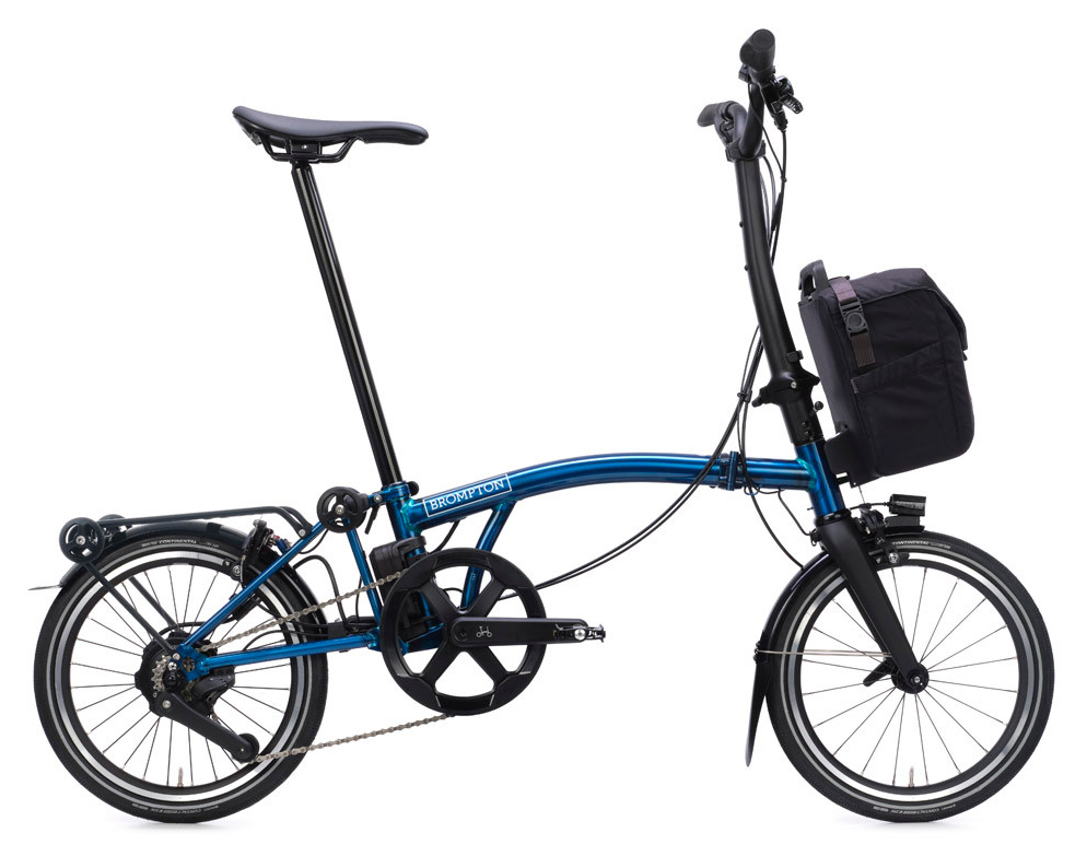 Brompton Electric P Line e-Motiq Urban Pacific Lacquer - 345 Wh - 16 Zoll - Faltrahmen (2026)