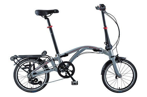 Aluminium - Faltrad-Klapprad - Dahon Curl I4 (Flipfolding) - 2021 - 16 Zoll - Faltrahmen