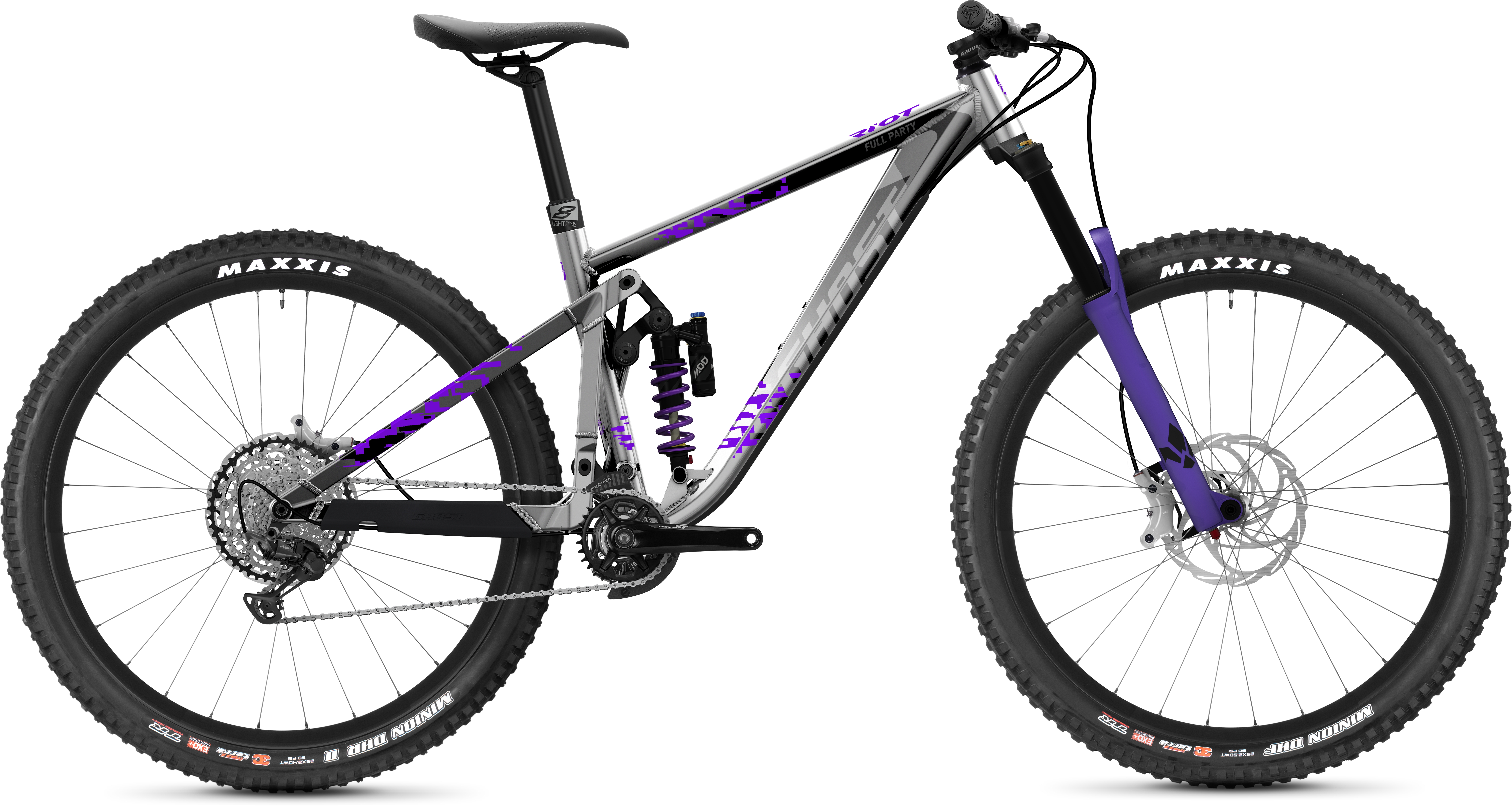 Ghost Riot Enduro AL Full Party silver/purple - 29 Zoll - (2023)