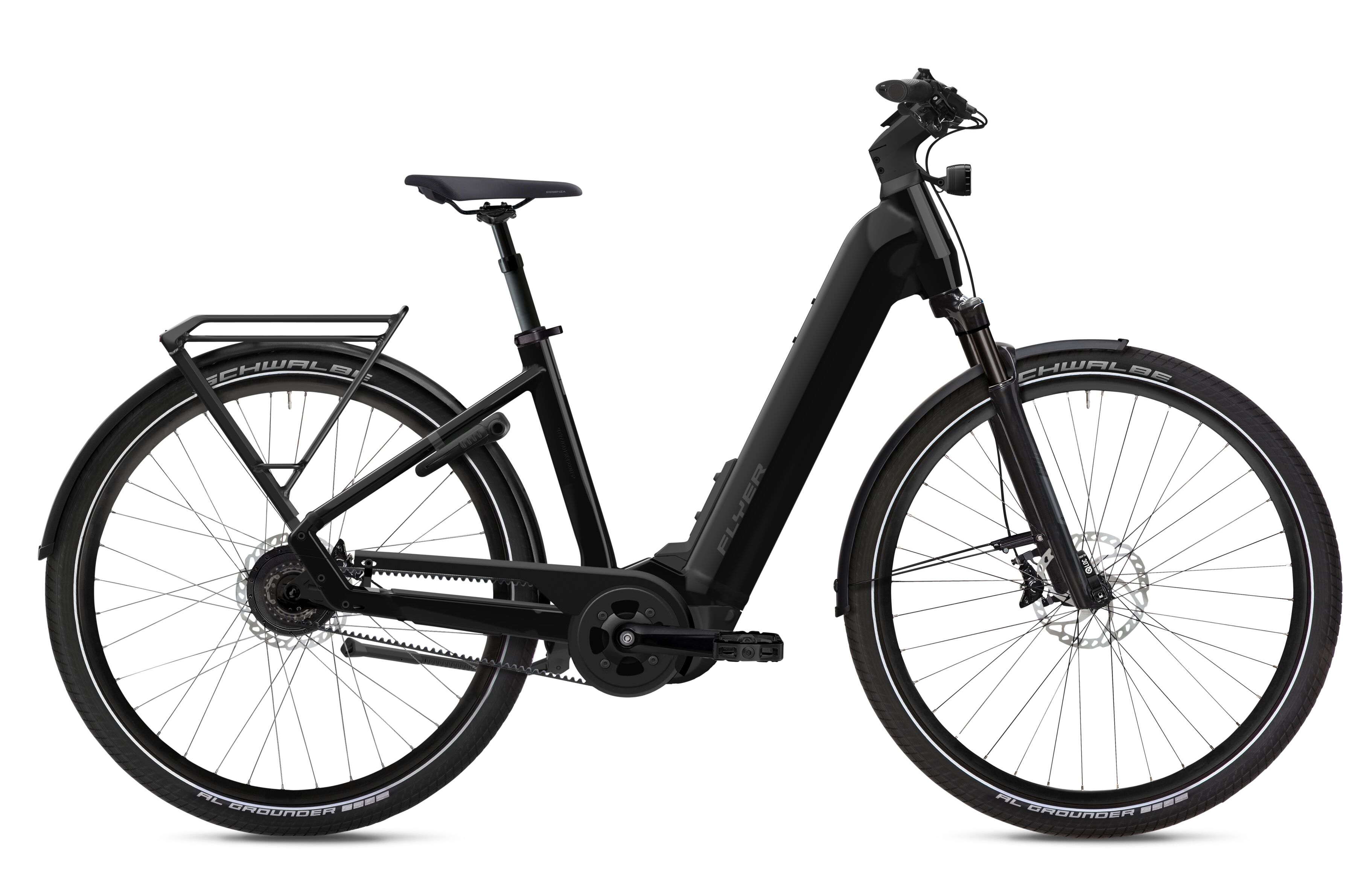 Flyer Upstreet 7.43R Pearl Black Gloss - 750 Wh - 28 Zoll - Tiefeinsteiger