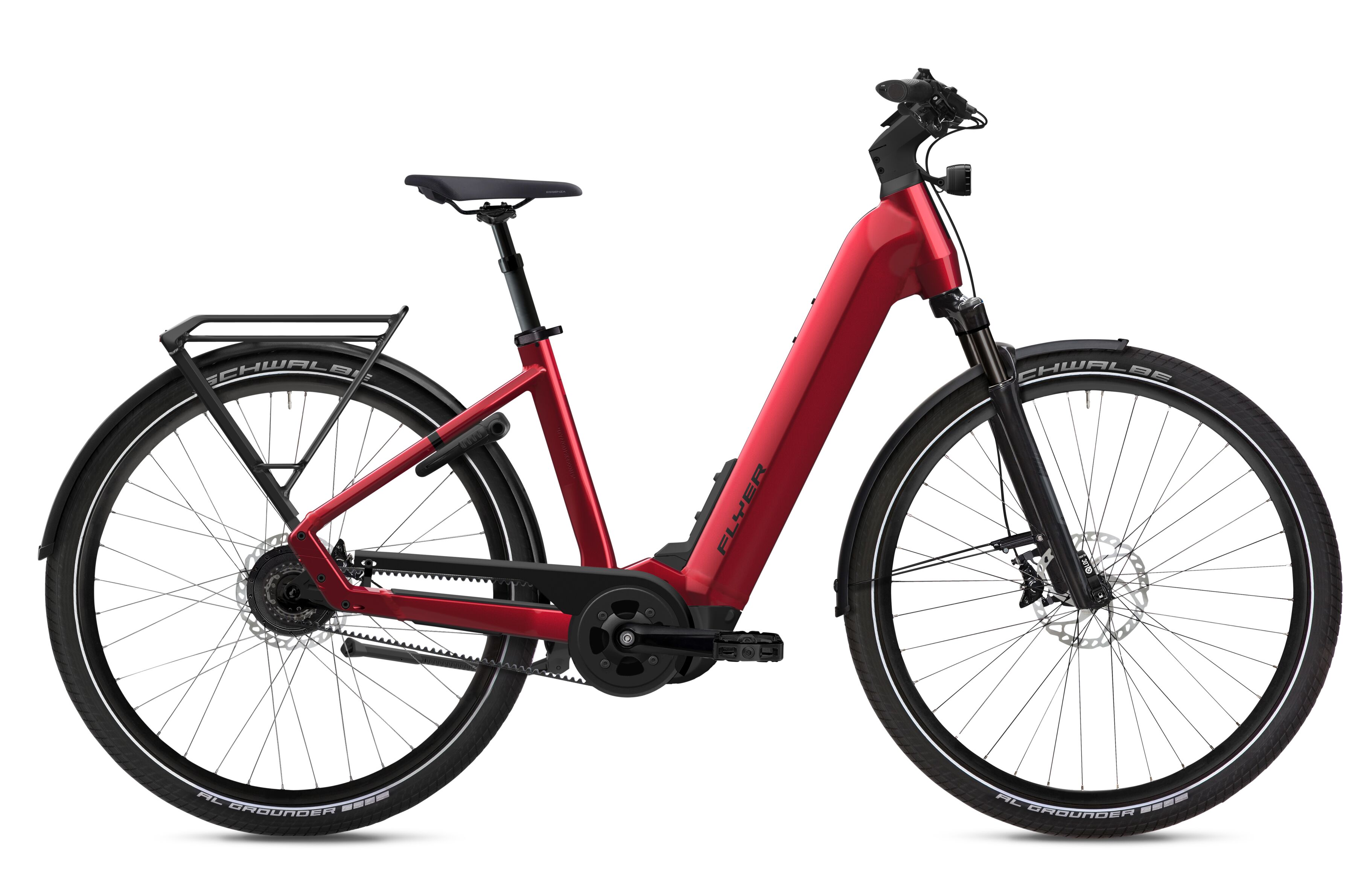 Flyer Upstreet 7.43R Mercury Red Gloss - 750 Wh - 28 Zoll - Tiefeinsteiger