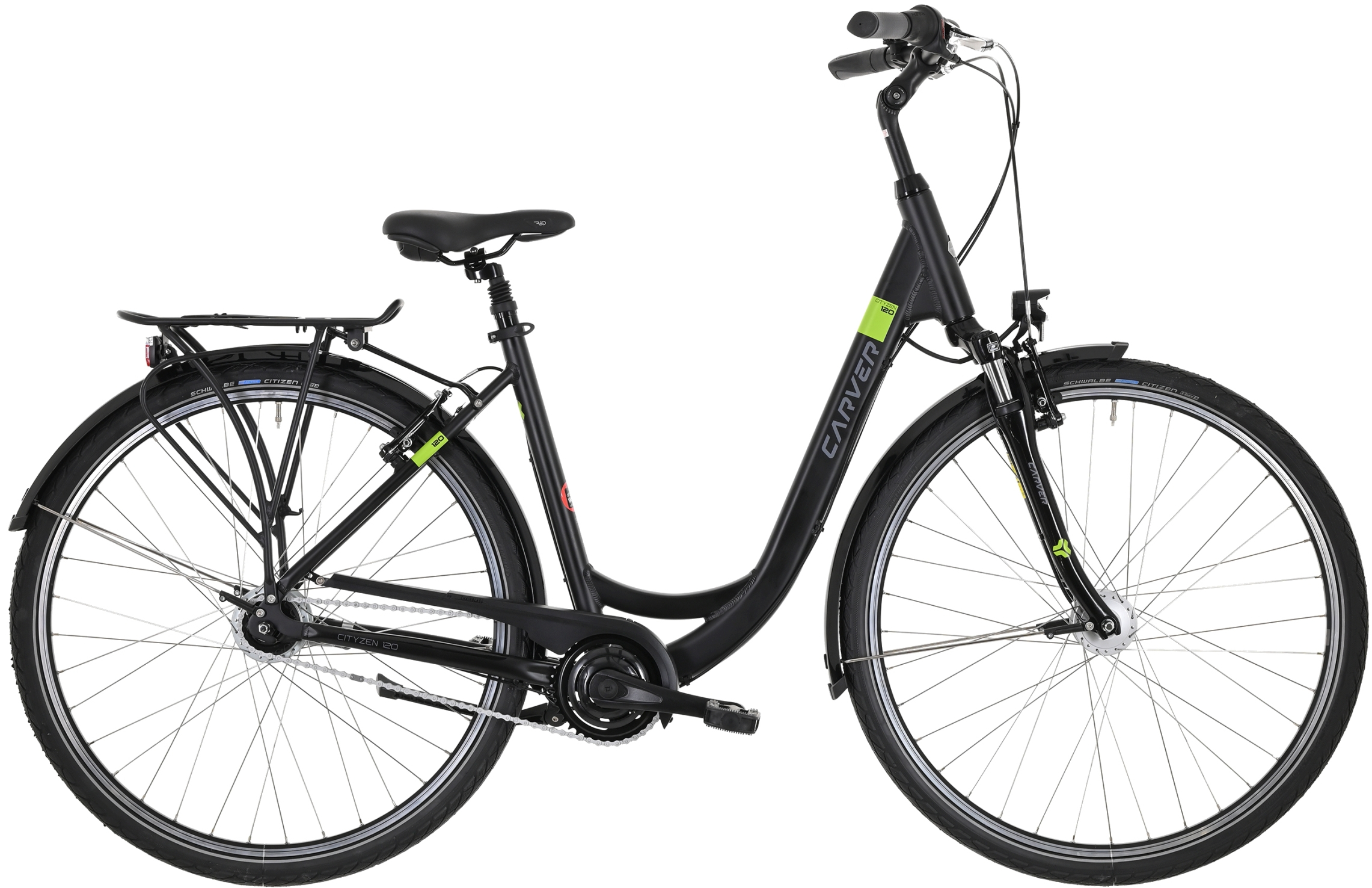 Carver Cityzen 120 Schwarz - 28 Zoll - Tiefeinsteiger (2026)