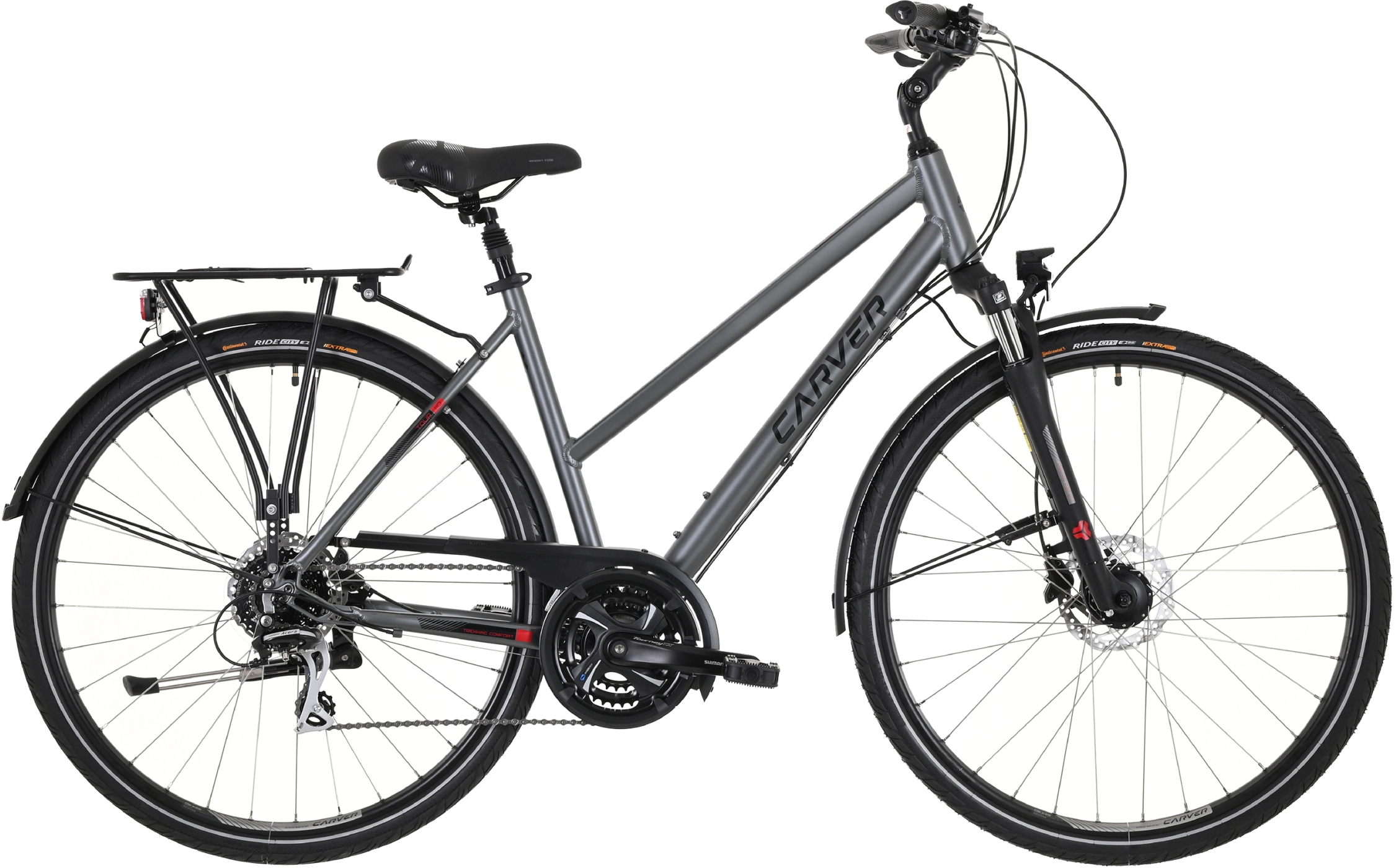 Carver Tour 110 Darkanthracite Black Red - 28 Zoll - Trapez (2025)