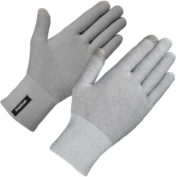 GRIPGRAB Merino Wool Liner Langfinger Unterhandschuhe Grau Modell 2024