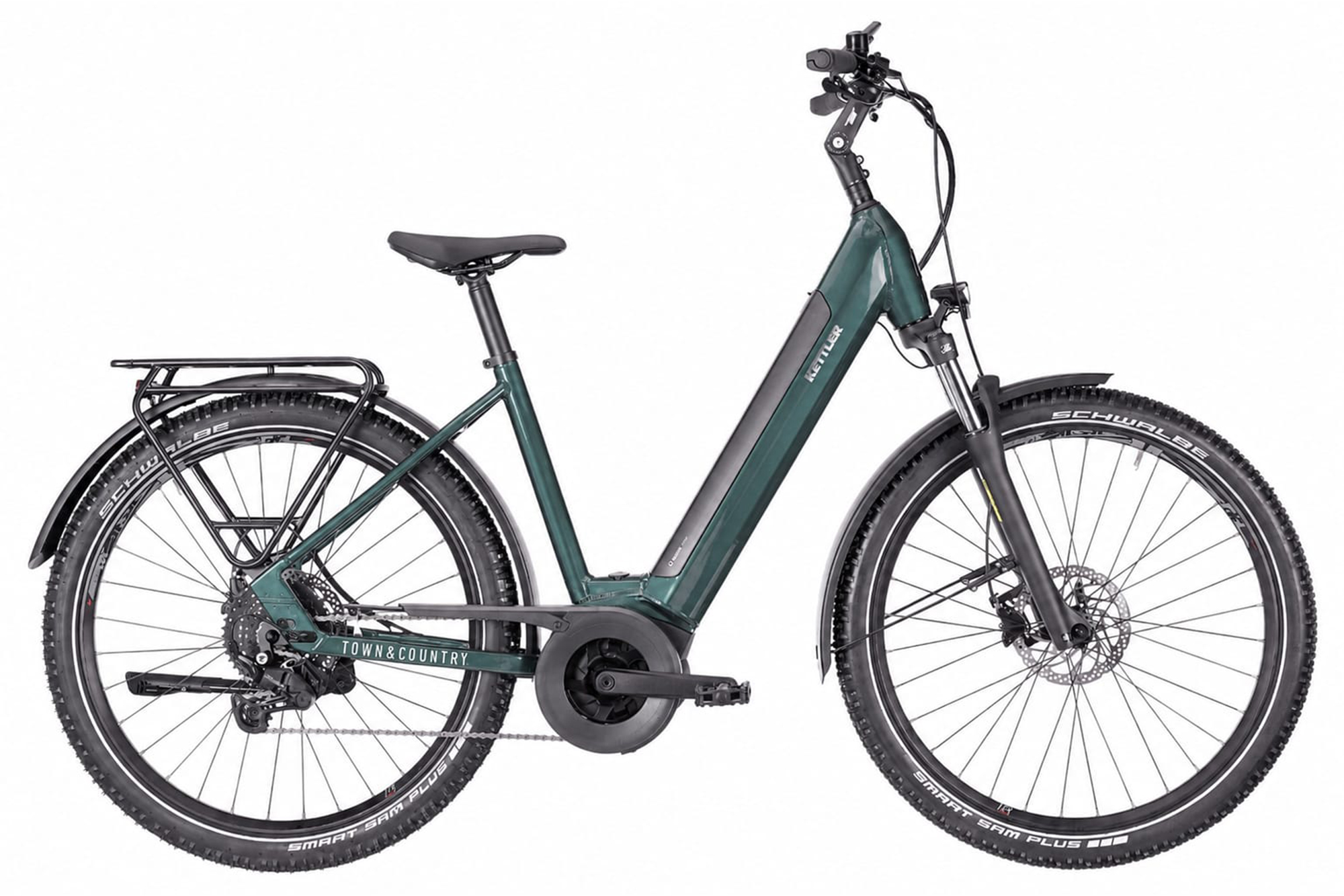 Kettler Town & Country P9 Fjord Green Shiny - 625 Wh - 27,5 Zoll - Tiefeinsteiger (2025)