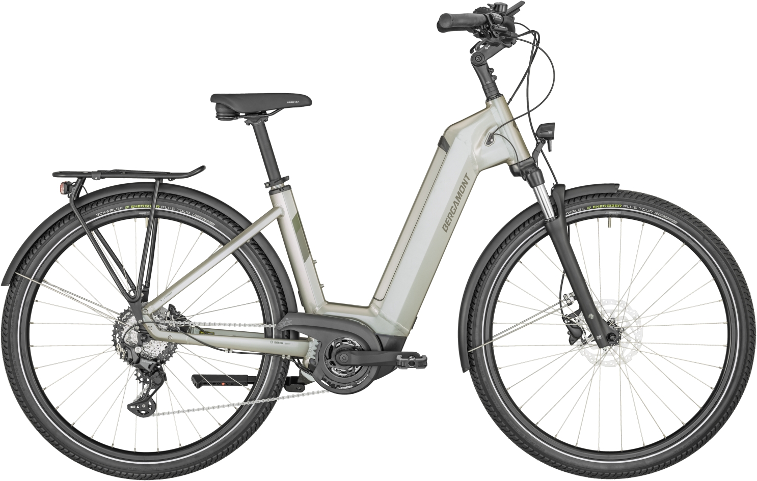 Bergamont E-Horizon Sport 6 shiny creme silver - 625 Wh - 28 Zoll - Wave (2024)