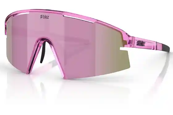 Sport-Sonnenbrillen - Bliz P006s Transparant Pink - Brown w rose multi