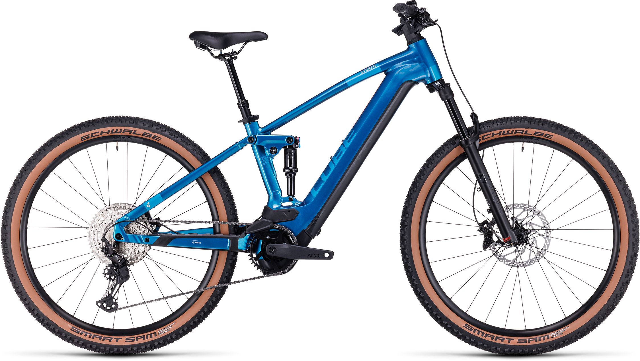 Cube Stereo Hybrid 120 SLX 750 Electricblue´n´chrome - 750 Wh - 27,5 Zoll - Fully (2024)