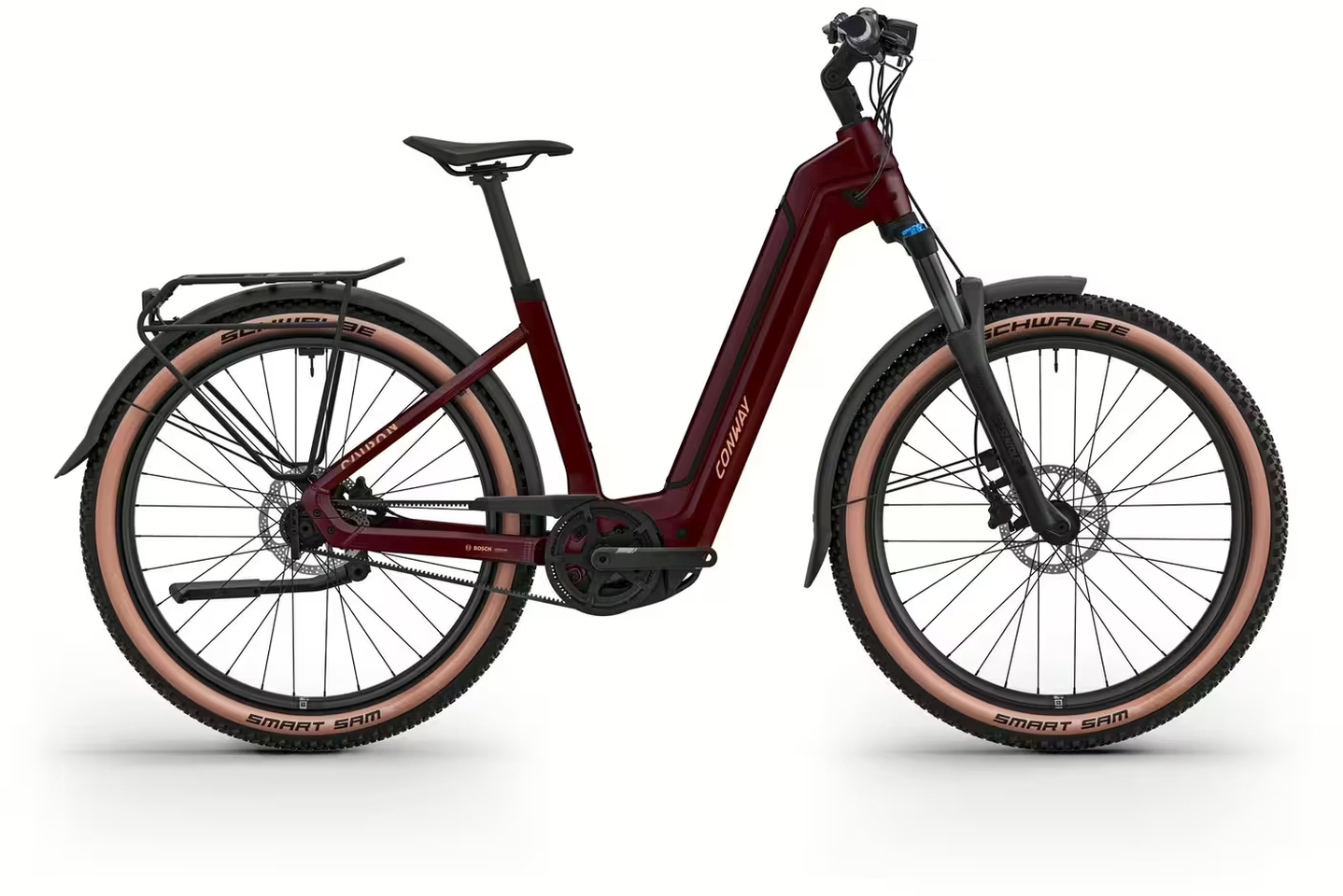 Conway Cairon C 1.0 B 800 Burgundy/matt - 800 Wh - 27.5 Zoll - Tiefeinsteiger (2026)