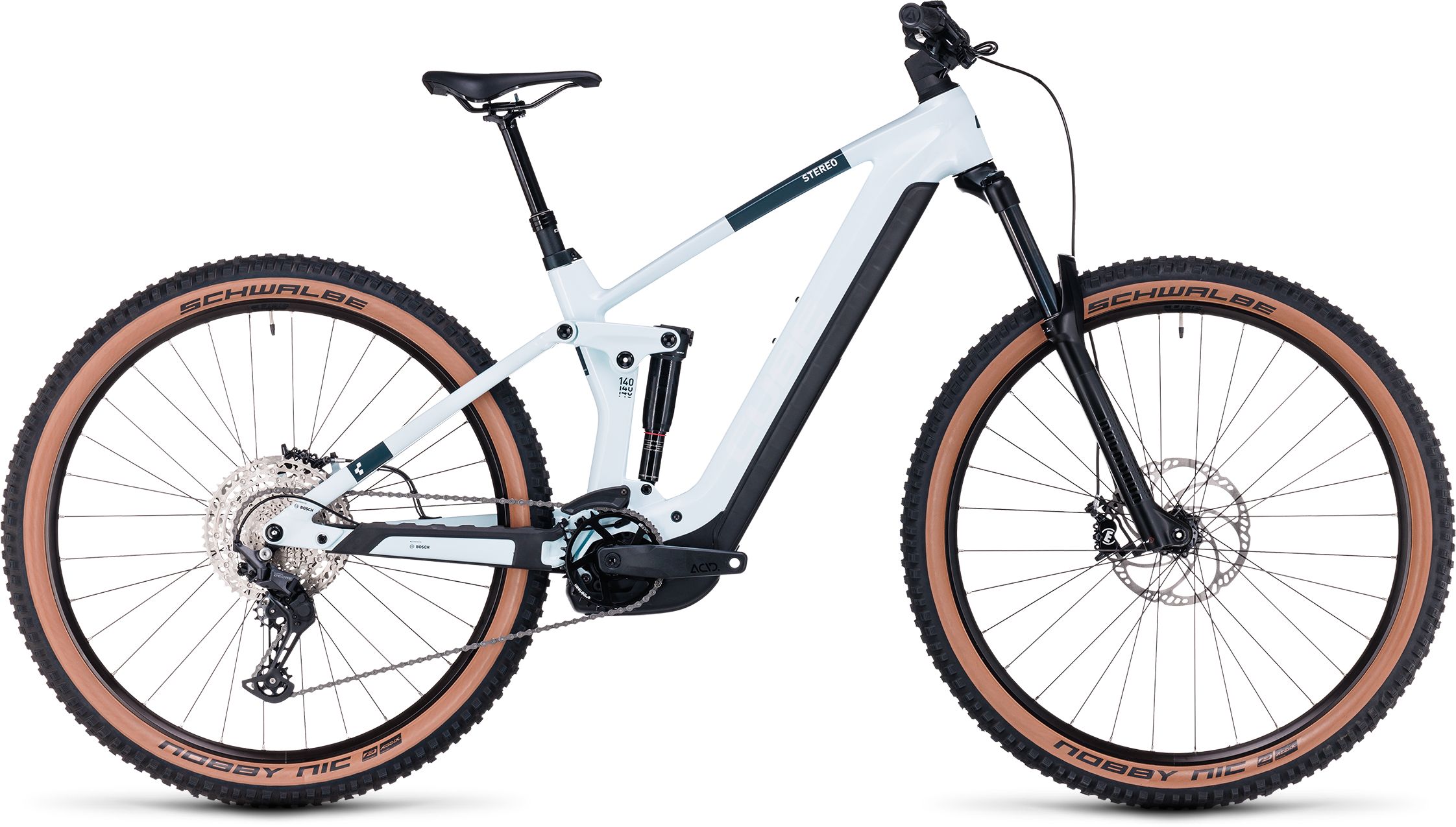 Cube Stereo Hybrid 140 HPC Pro frostwhite´n´grey - 750 Wh - 27,5 Zoll - Fully (2024)