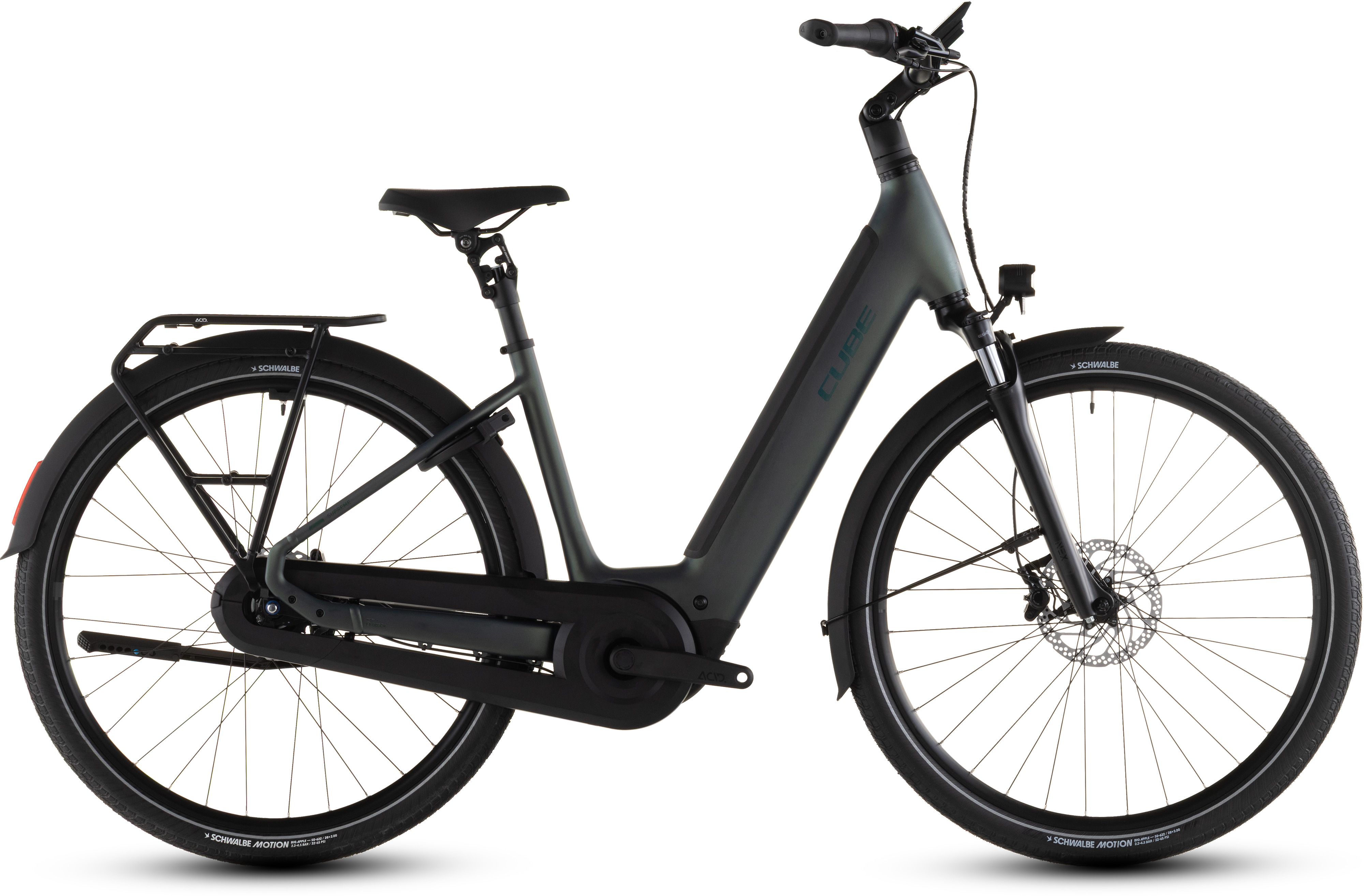 Cube Supreme RT Hybrid Comfort EXC 600 Grün - 600 Wh - 28 Zoll - Tiefeinsteiger (2026)