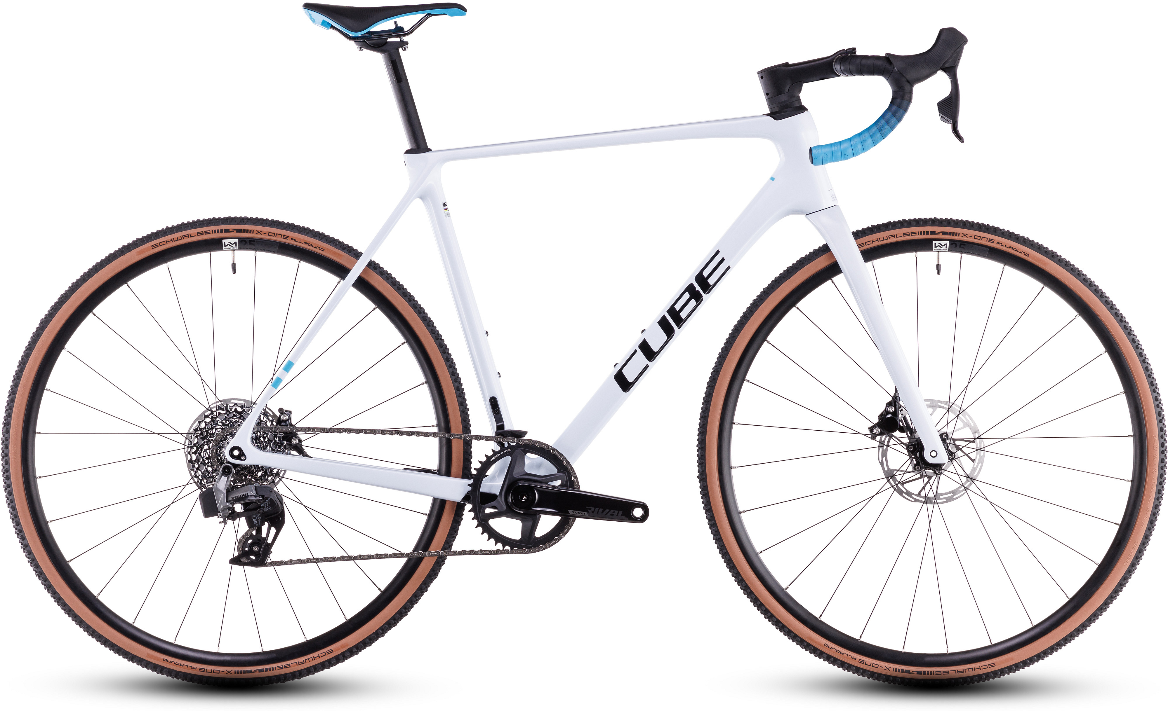 Cube Cross Race C:62 Race polarwhite´n´blue - 28 Zoll - Diamant (2026)