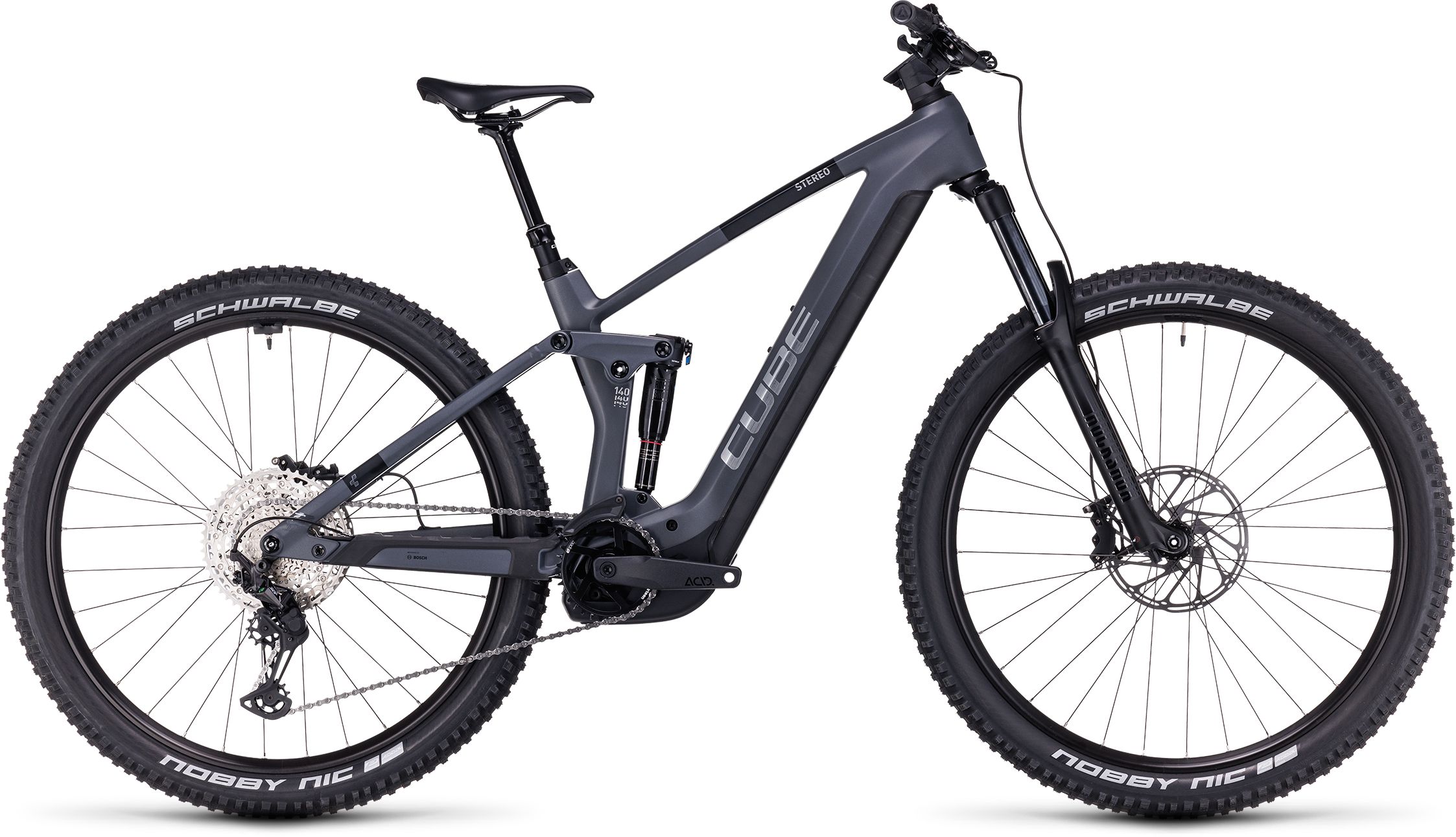 Cube Stereo Hybrid 140 HPC Race grey´n´chrome - 625 Wh - 27,5 Zoll - Fully (2023)