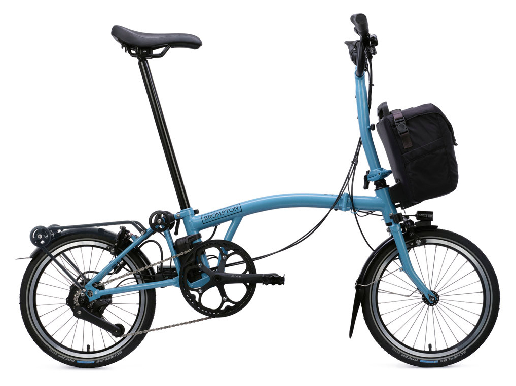 Brompton Electric C Line e-Motiq Urban Cloud Metallic - 345 Wh - 16 Zoll - Faltrahmen (2026)