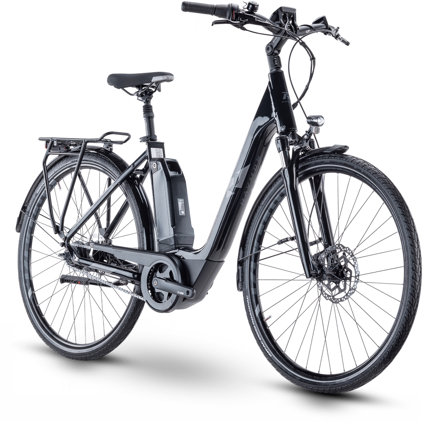 Raymon CityRay E 4.0 FW Schwarz - 500 Wh - 28 Zoll - Tiefeinsteiger (2024)